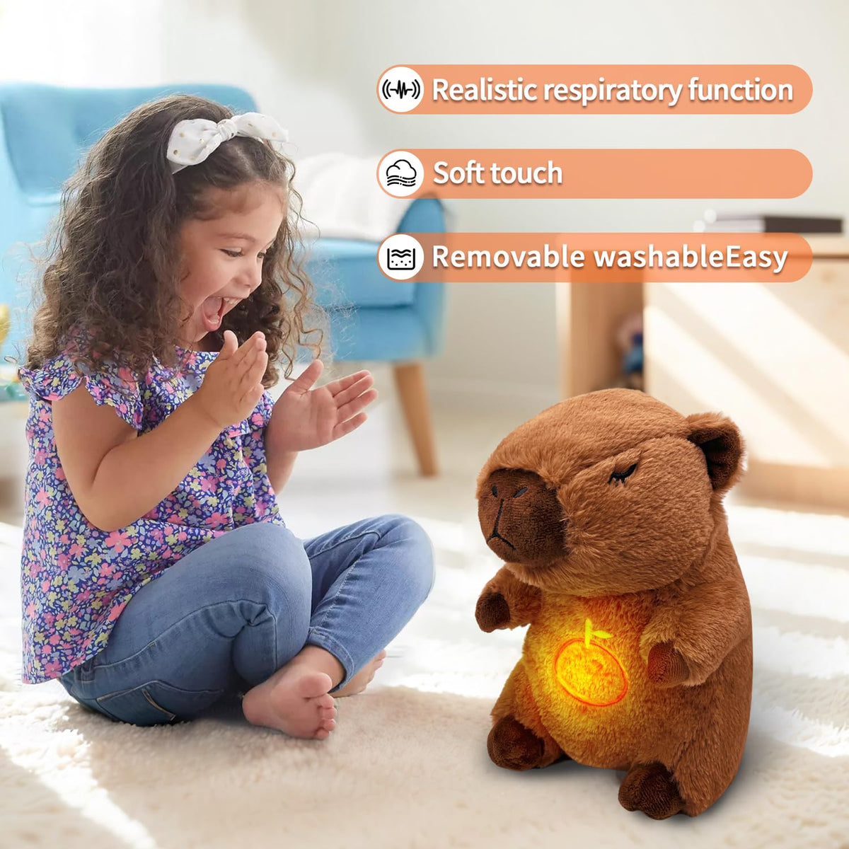 NXNYNZ Capybara portable design easy to bring anywhere.