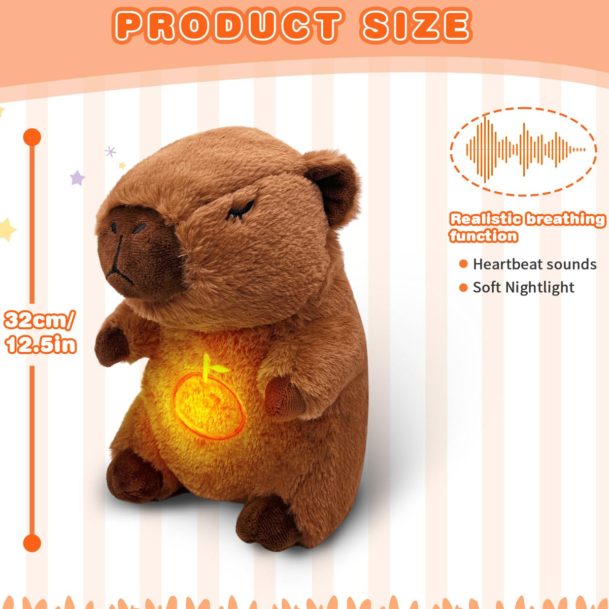 NXNYNZ Capybara soft fabric texture inviting hugs and comfort.