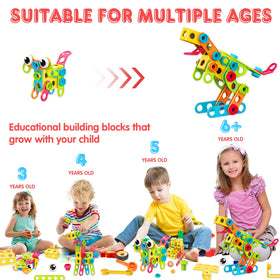 NXONE instruction booklet guides kids to create varied shapes.
