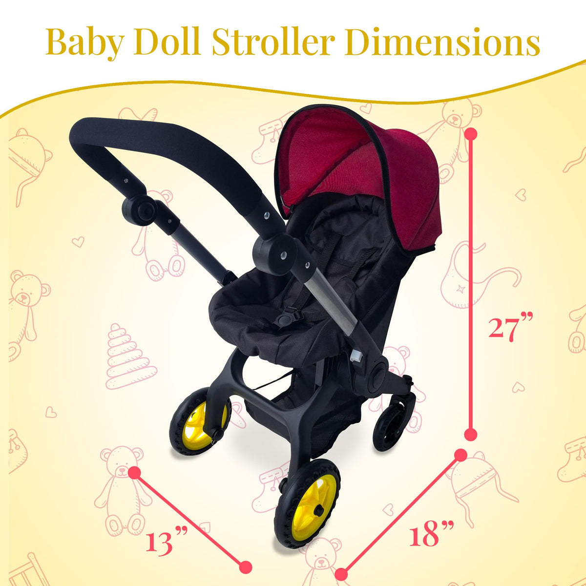 The New York Doll Collection fits dolls up to 20 inches for versatile play.