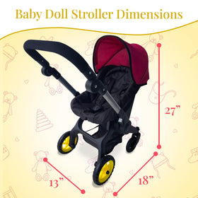 The New York Doll Collection fits dolls up to 20 inches for versatile play.