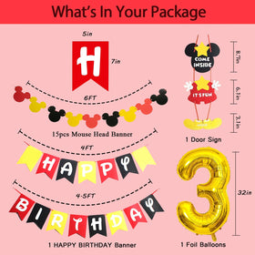 Nyhpar door sign 3rd birthday welcomes guests with a cheerful message.