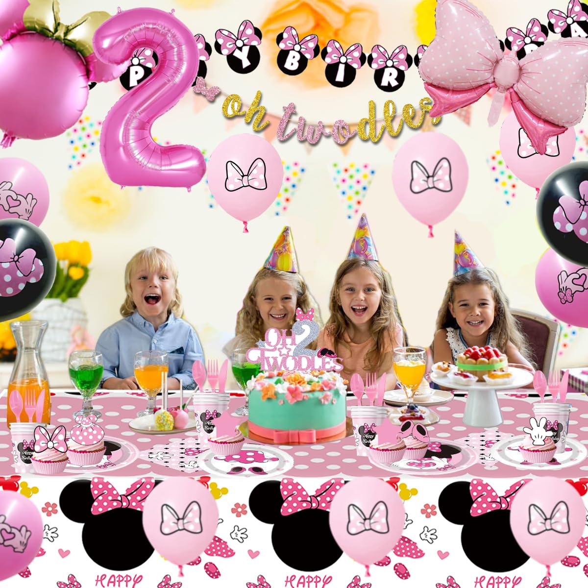Nyhpar number 2 foil balloon creates a bold birthday centerpiece