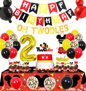 Nyhpar Oh Twodles banner for festive birthday decor and photos