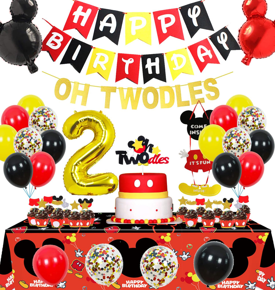Nyhpar Oh Twodles banner for festive birthday decor and photos