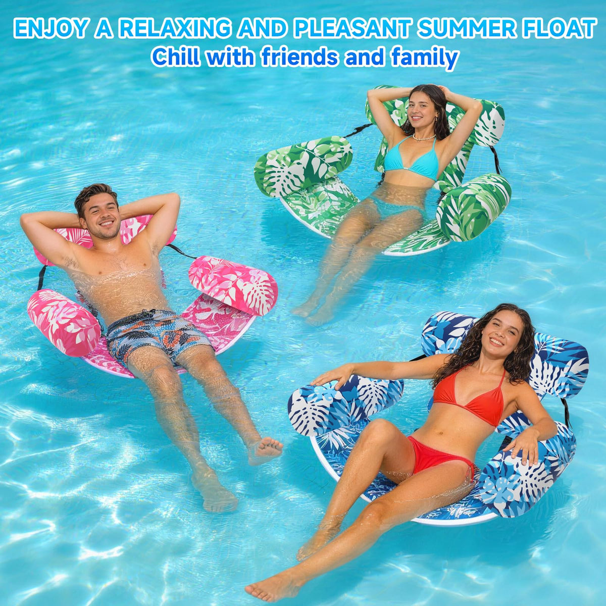 Nyrveua four-buoyancy air tubes float, providing stable support for long, relaxed sessions.