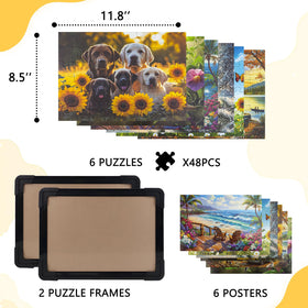 NZNDB two frames to display the finished puzzles.