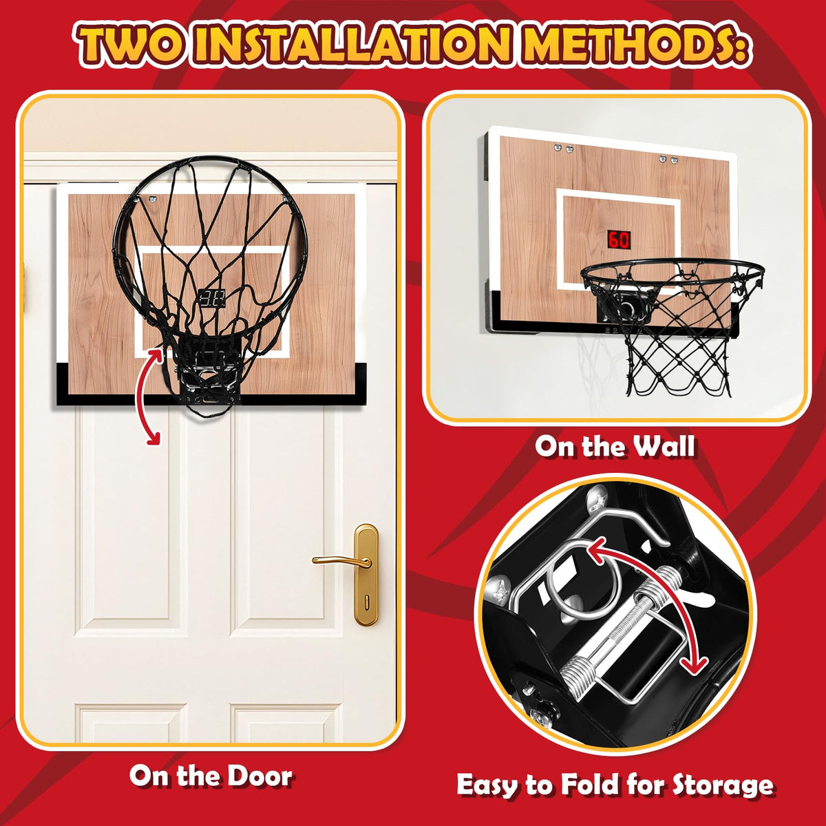 NZQXJXZ three mini-basketballs for versatile gameplay.