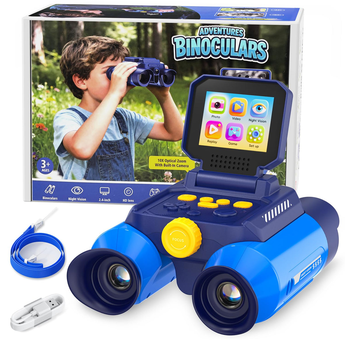 OAEBLLE Nature Exploration Camera night vision enables safe after-dark bird watching.