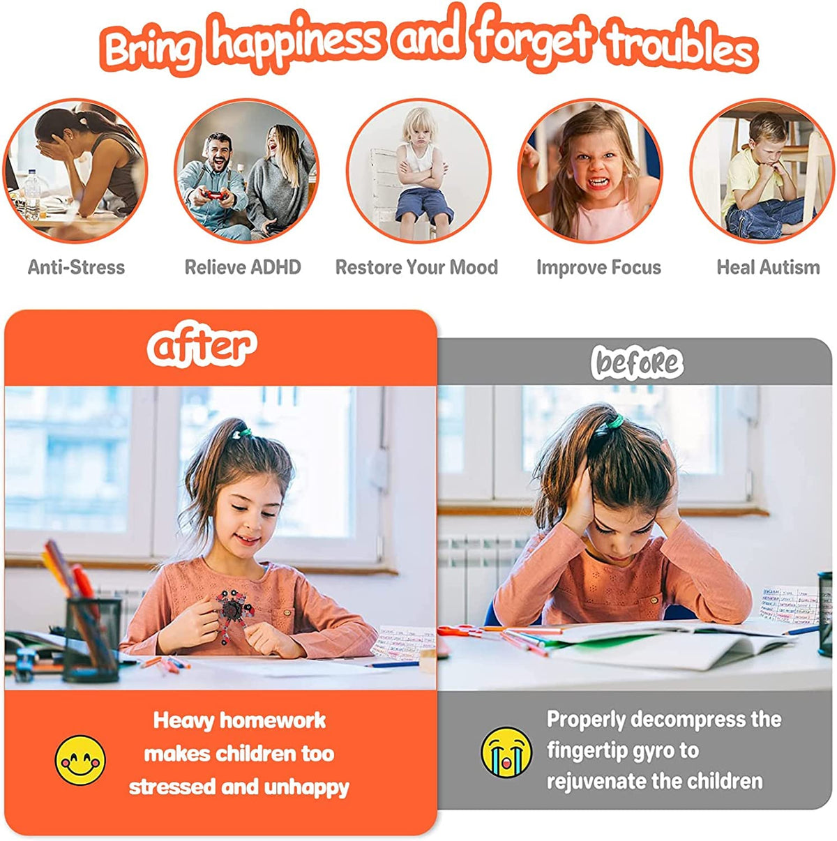 OAHCGNO-S sensory toy in hand promoting focus and fine motor skills.