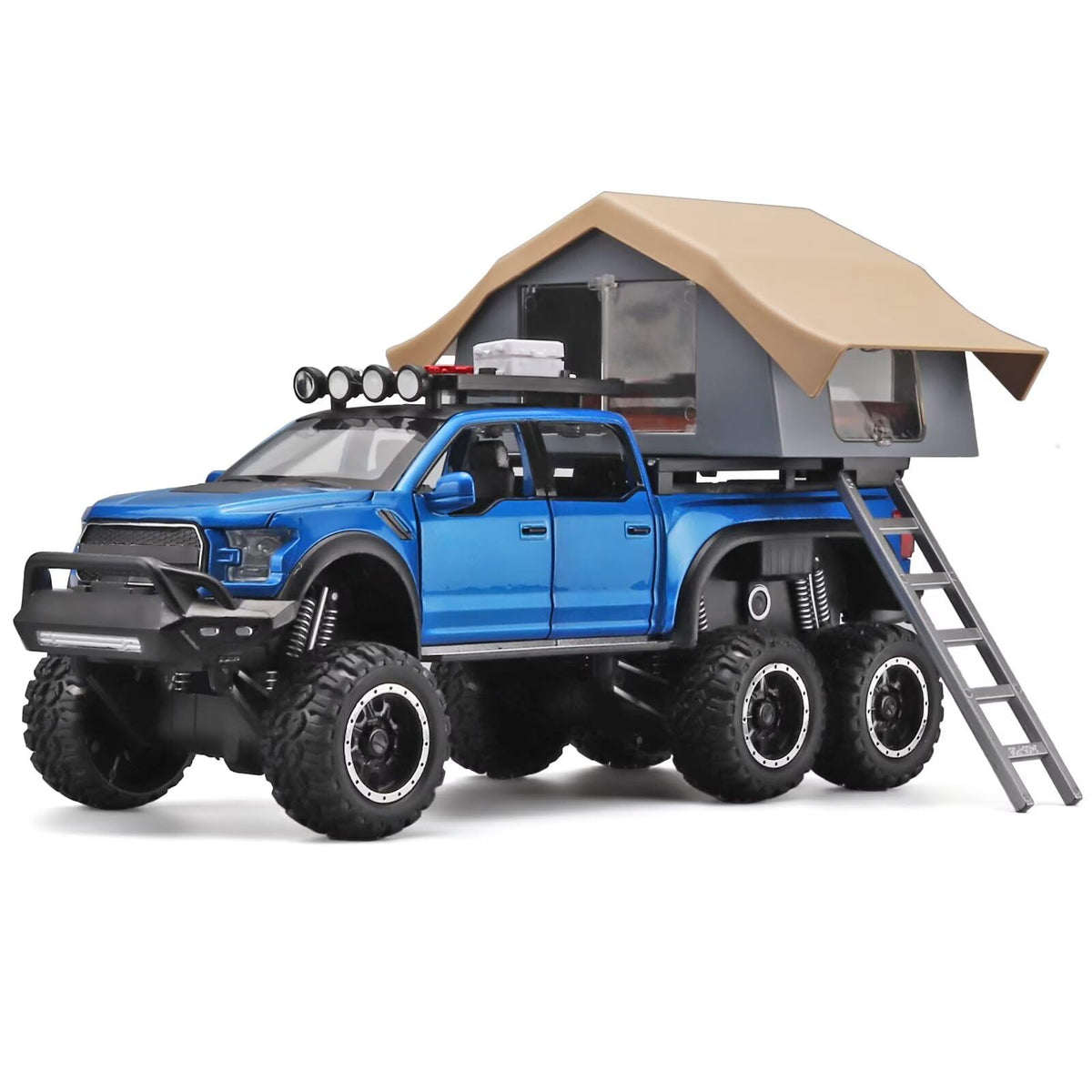 OANMYJJO F150 diecast blue truck, rugged for imaginative play and tactile engagement