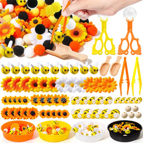 OAXNTGW sunflower sensory bin 172-piece set for imaginative play and fine motor skills.