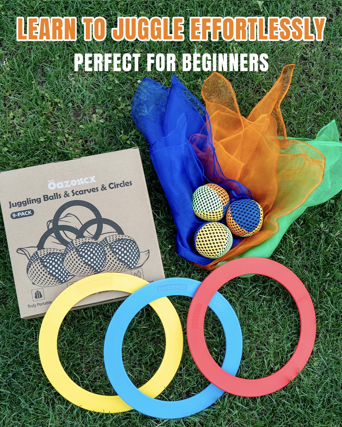Oazoxcx beginner-friendly set supports progressive skill development in a group or solo.