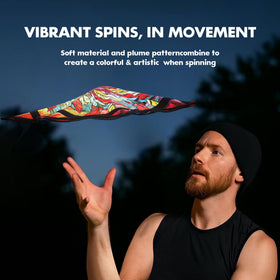 Oazoxcx colorful flow cloth arc delivers graceful arcs for photos and video