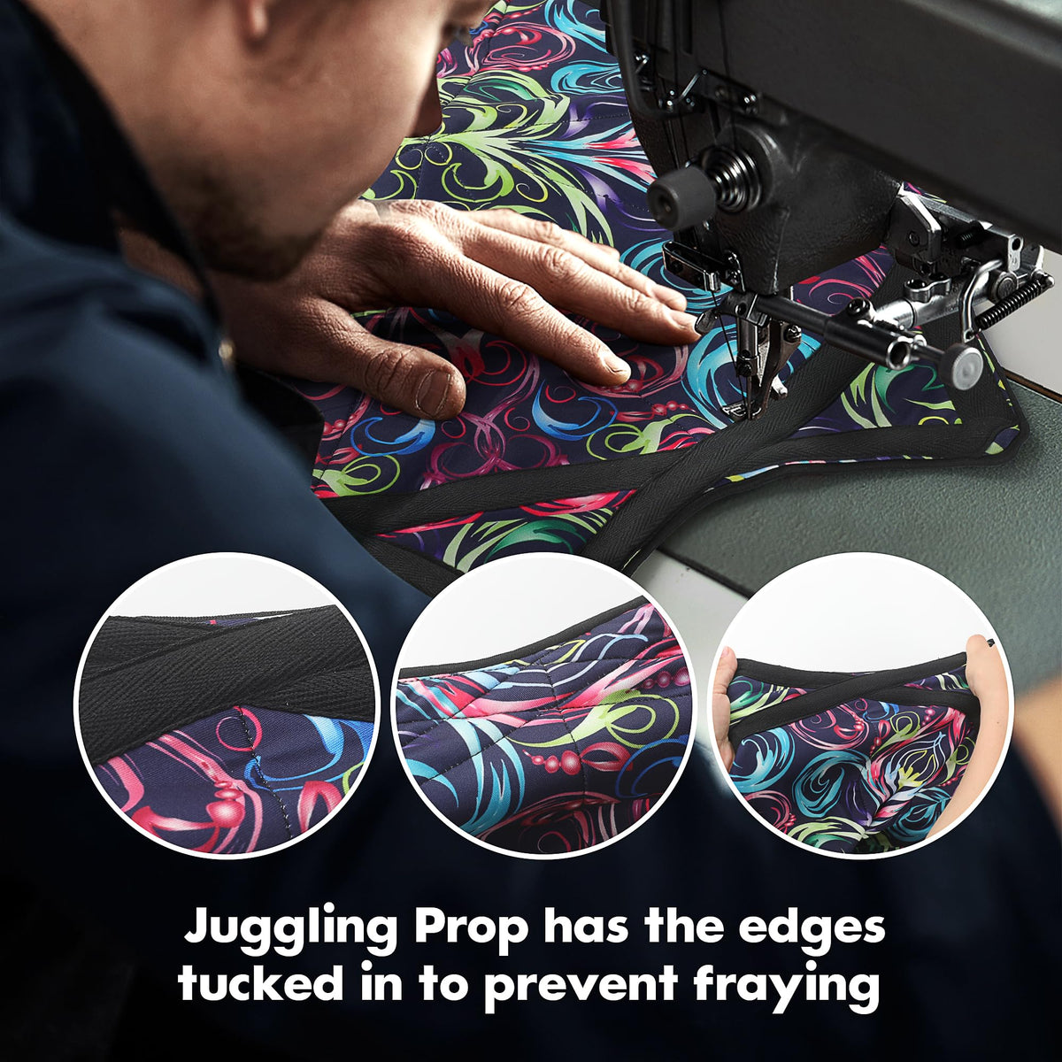 OAZOXCX Flow Star Cloth Toy in motion showing flowing fabric arcs.