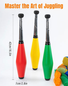 oazoxcx juggling kit clubs for sturdy grip and controlled spins