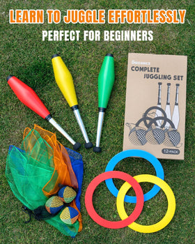 oazoxcx juggling kit complete set for home, class, or stage practice