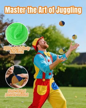 Oazoxcx 9.4-inch juggling rings offer secure grips for smooth routines.