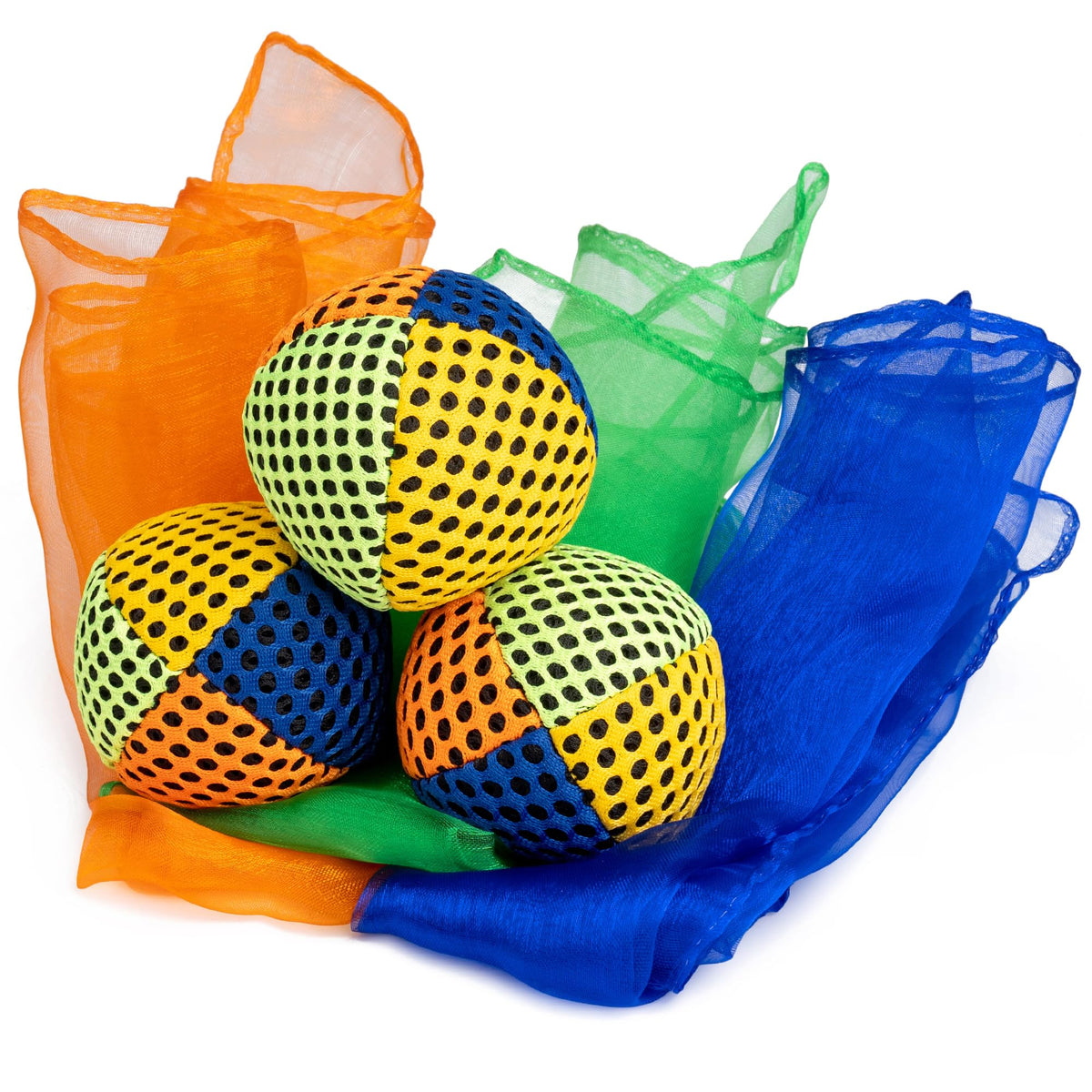 oazoxcx juggling scarves in bright flowy colors for vibrant hand-eye coordination