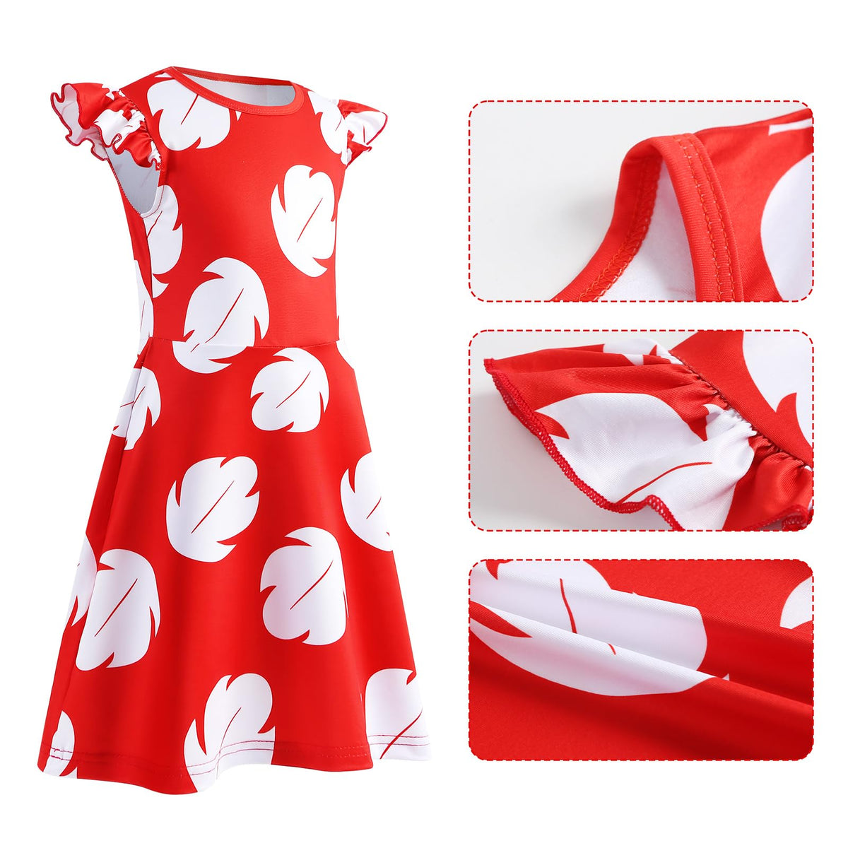 Obavioy large red flower hair clip adds bold tropical detail to any costume