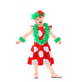 Obavioy leis headband keeps hair in place during energetic party activities