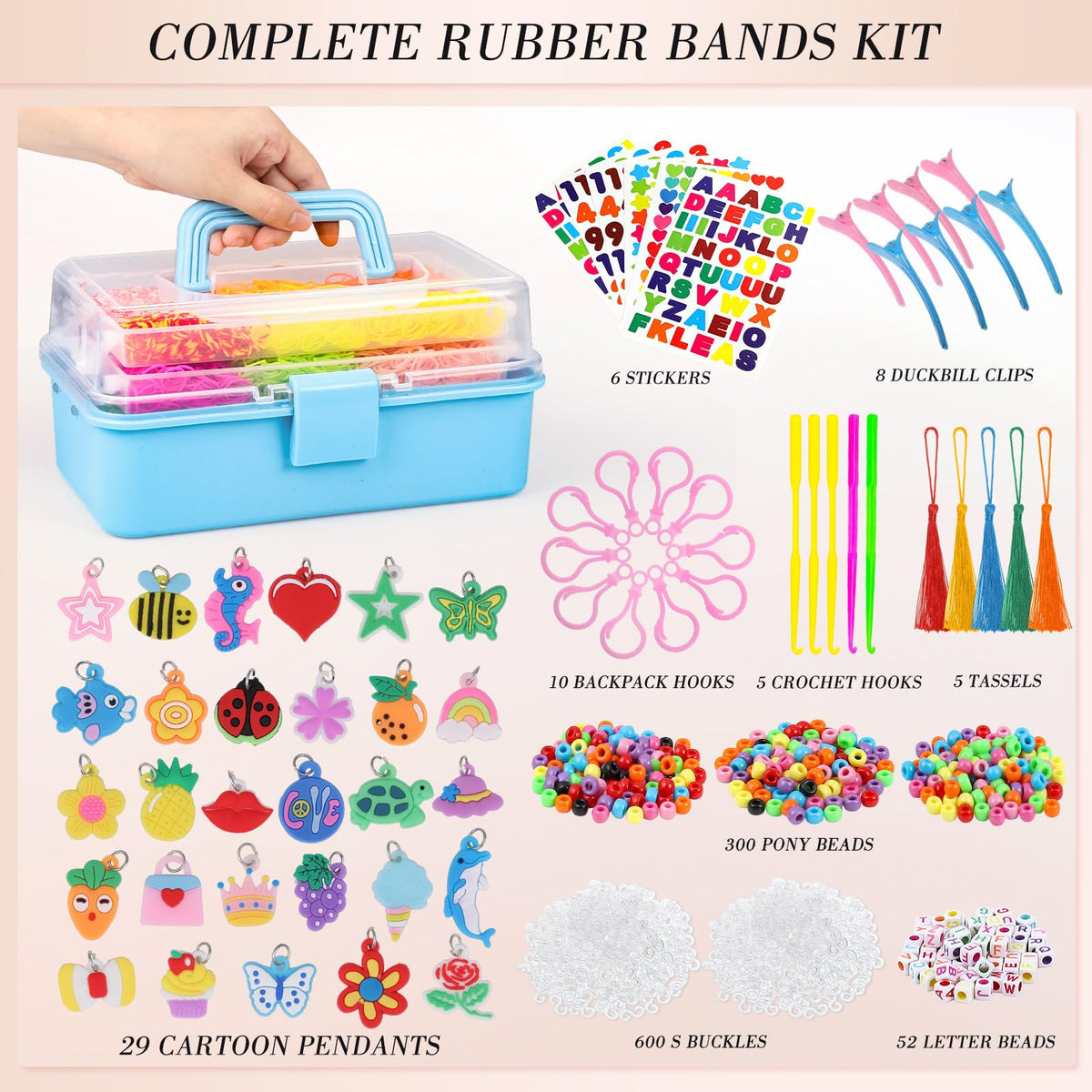 obeoby three-layer storage container keeps colors organized