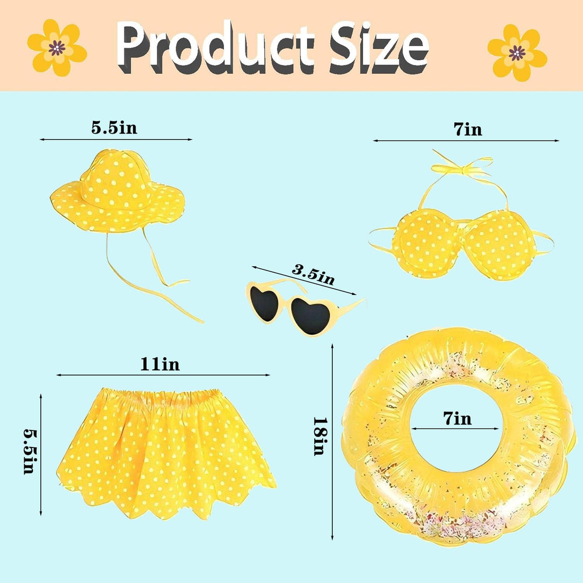 OBILAN porch goose outfit yellow skirt brightens summer garden decor