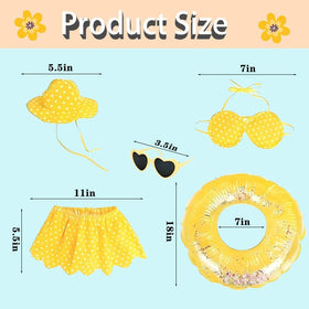 OBILAN porch goose outfit yellow skirt brightens summer garden decor