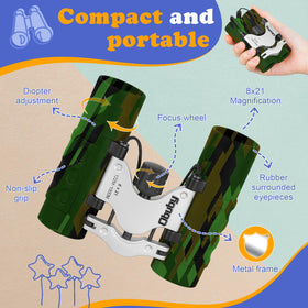 OBUBY binoculars improve bird watching with a wide viewing field.