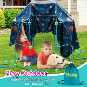 OBUBY green balls add stability for indoor and outdoor forts.