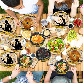 OBUSATT party table setup creates a complete themed dining experience