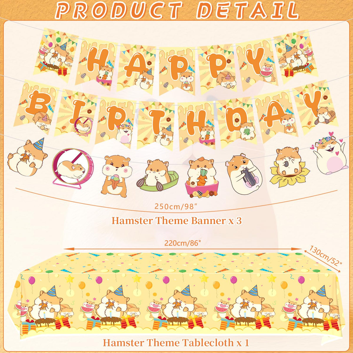 Obussgar hamster cake topper makes a centerpiece for celebratory treats