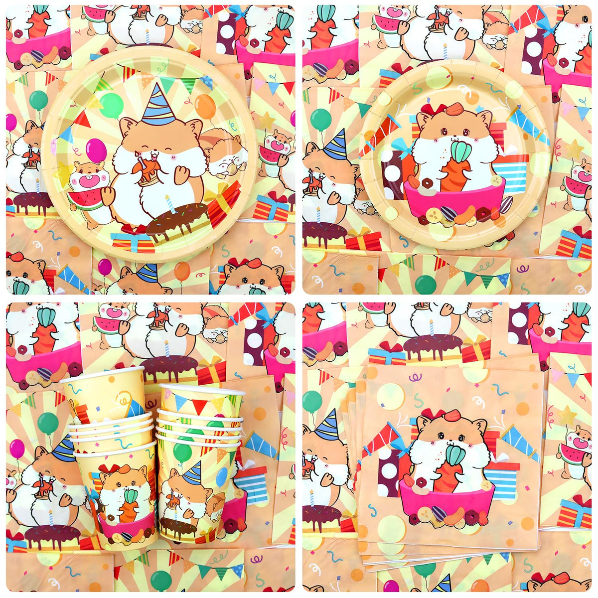 Obussgar hamster cupcake toppers add adorable detail to snacks