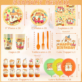 Obussgar hamster pattern banner creates cohesive theme for photos and setup