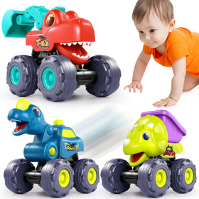 OCATO Dinosaur Monster Trucks hero set with bright colors sparks imaginative play.