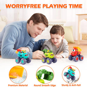 OCATO Monster Truck in bright colors enhances visual appeal during play.
