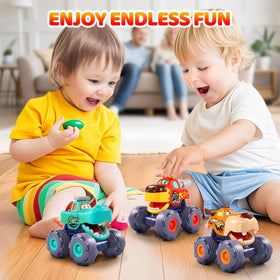 OCATO pull-back toy top button opens mouth for interactive fun.