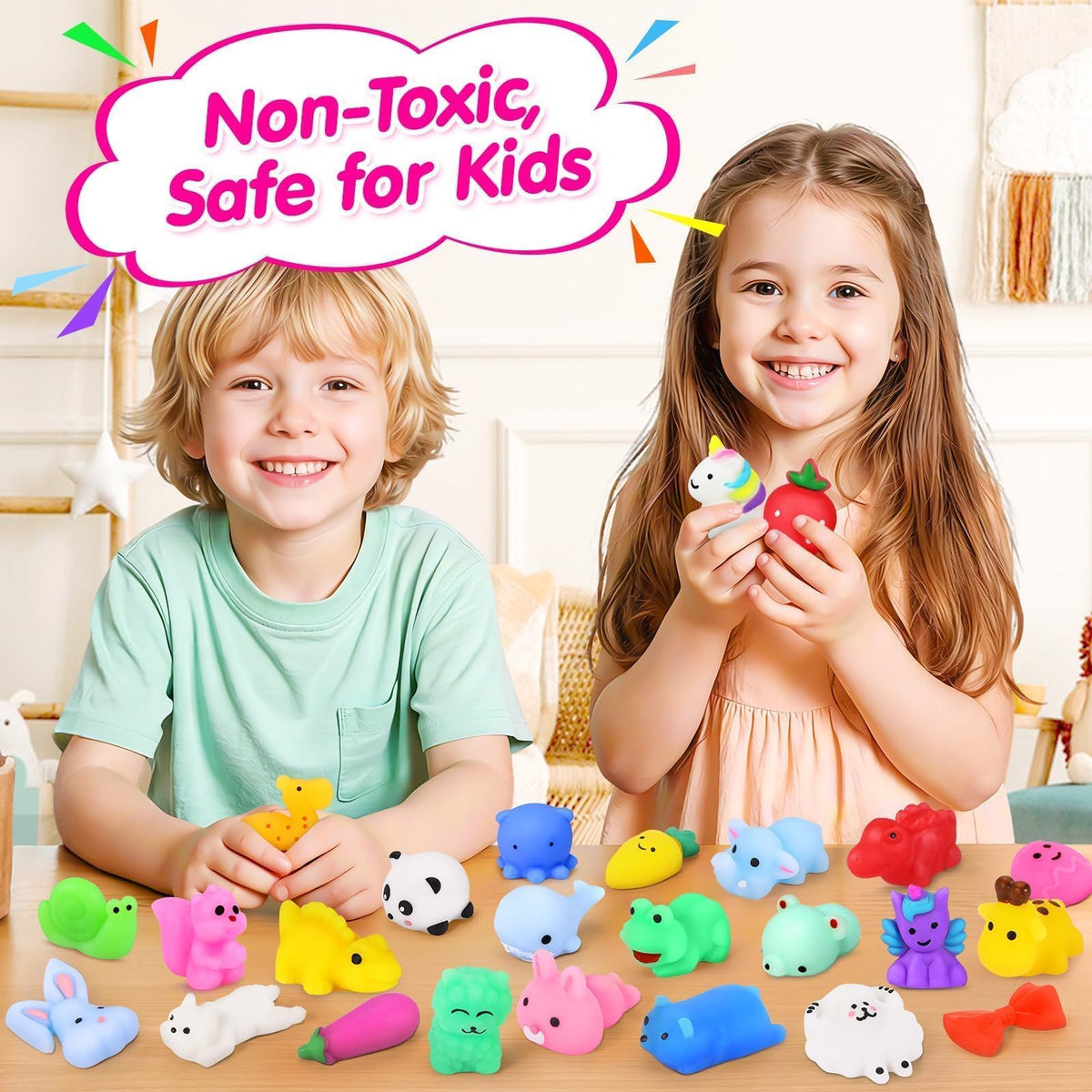 OCATO unicorn squishy mini for imaginative play and bright color accents.