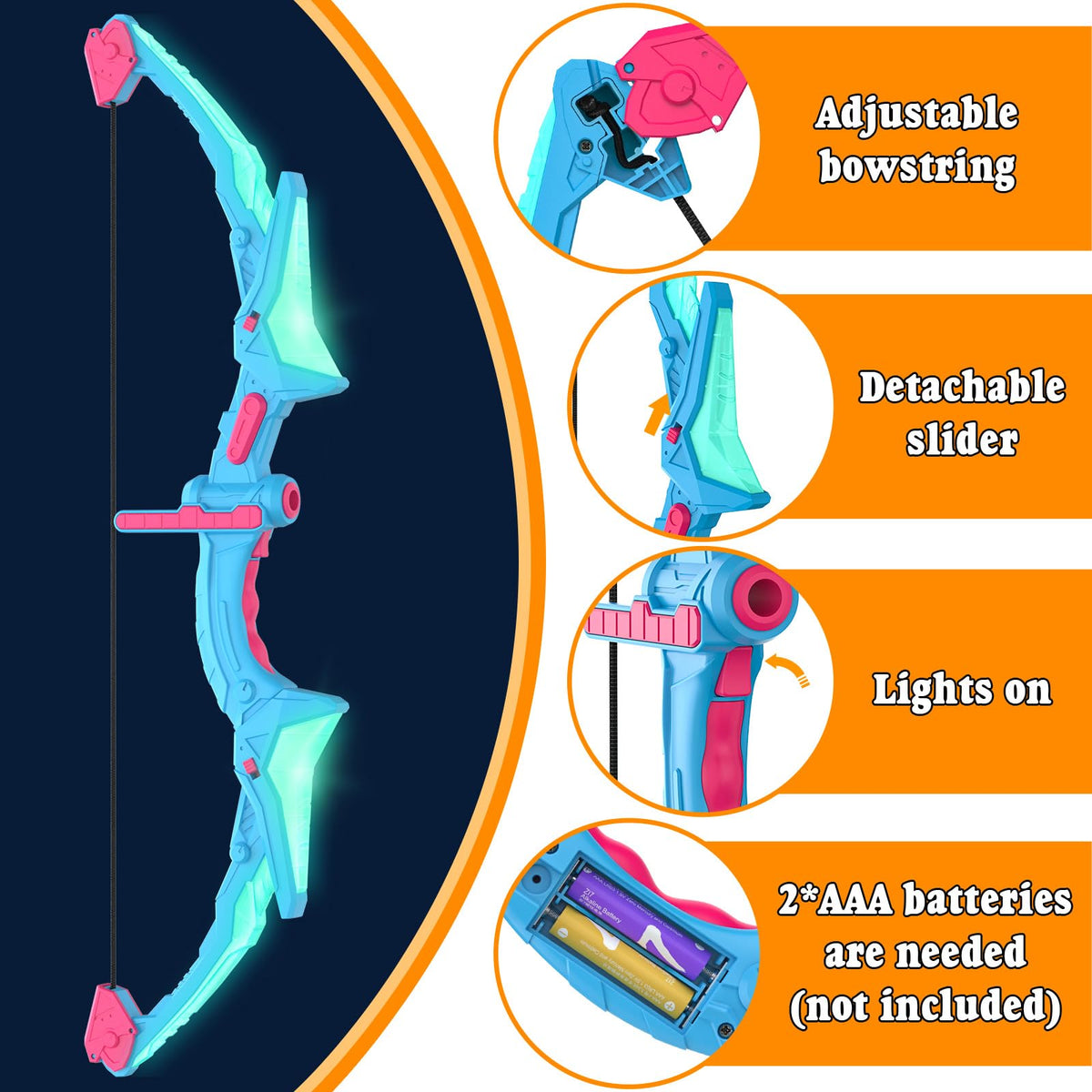 Ocditikl detachable target stand enables flexible indoor or outdoor play.