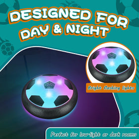 Ocditikl hover soccer ball with foam bumper protects furniture during kicks.