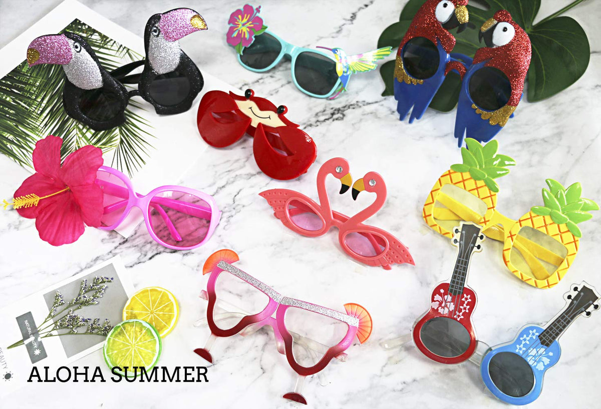 Ocean Line Luau sunglasses children-friendly designs for playful events.