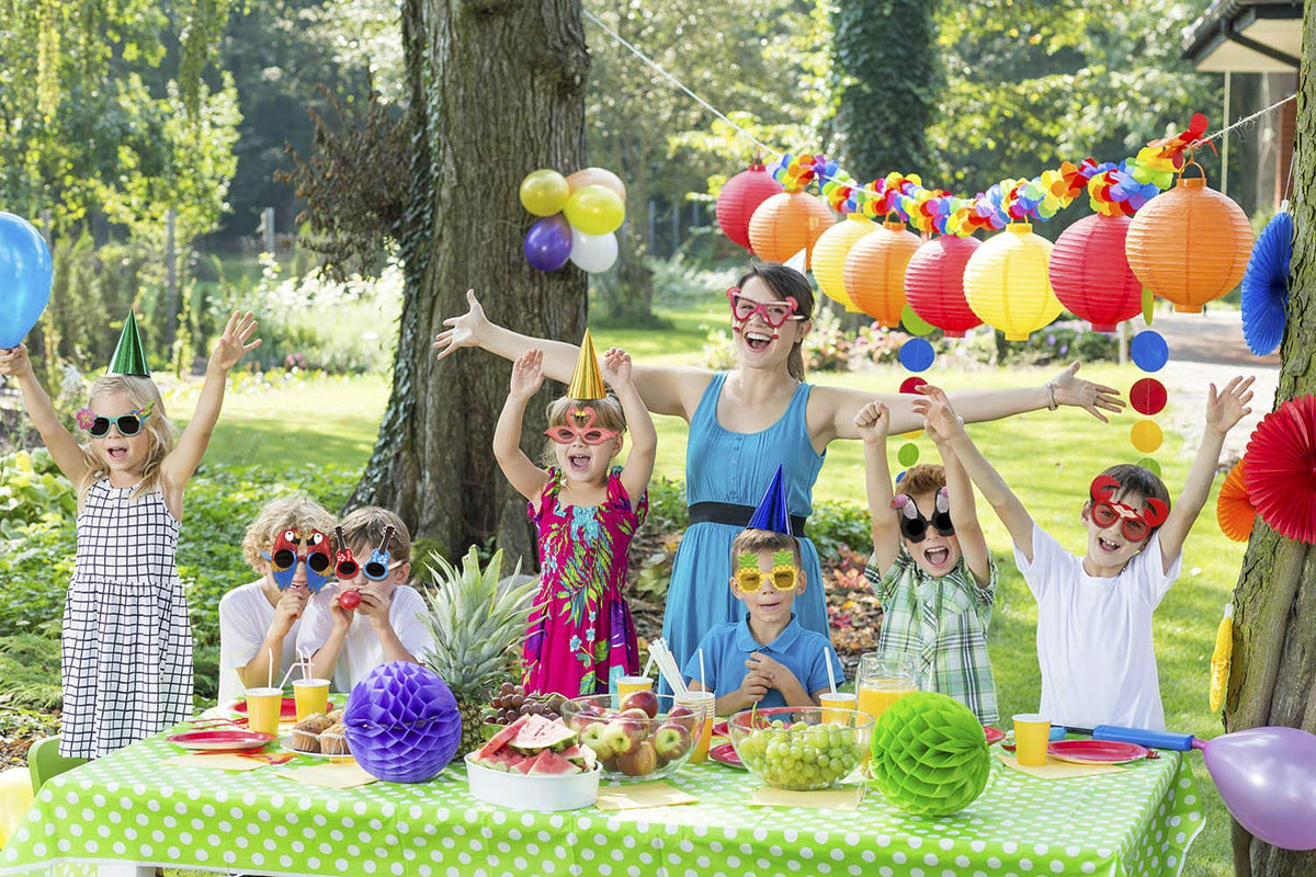 Ocean Line Luau sunglasses durable frames, packable for easy party setup.