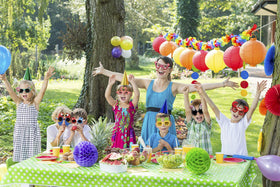 Ocean Line Luau sunglasses durable frames, packable for easy party setup.
