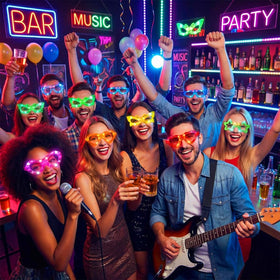 OceanWings LED glasses in butterfly shape add whimsy to events
