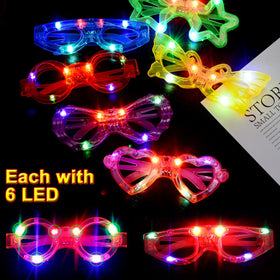 OceanWings LED glasses spider web shape for playful Halloween vibe