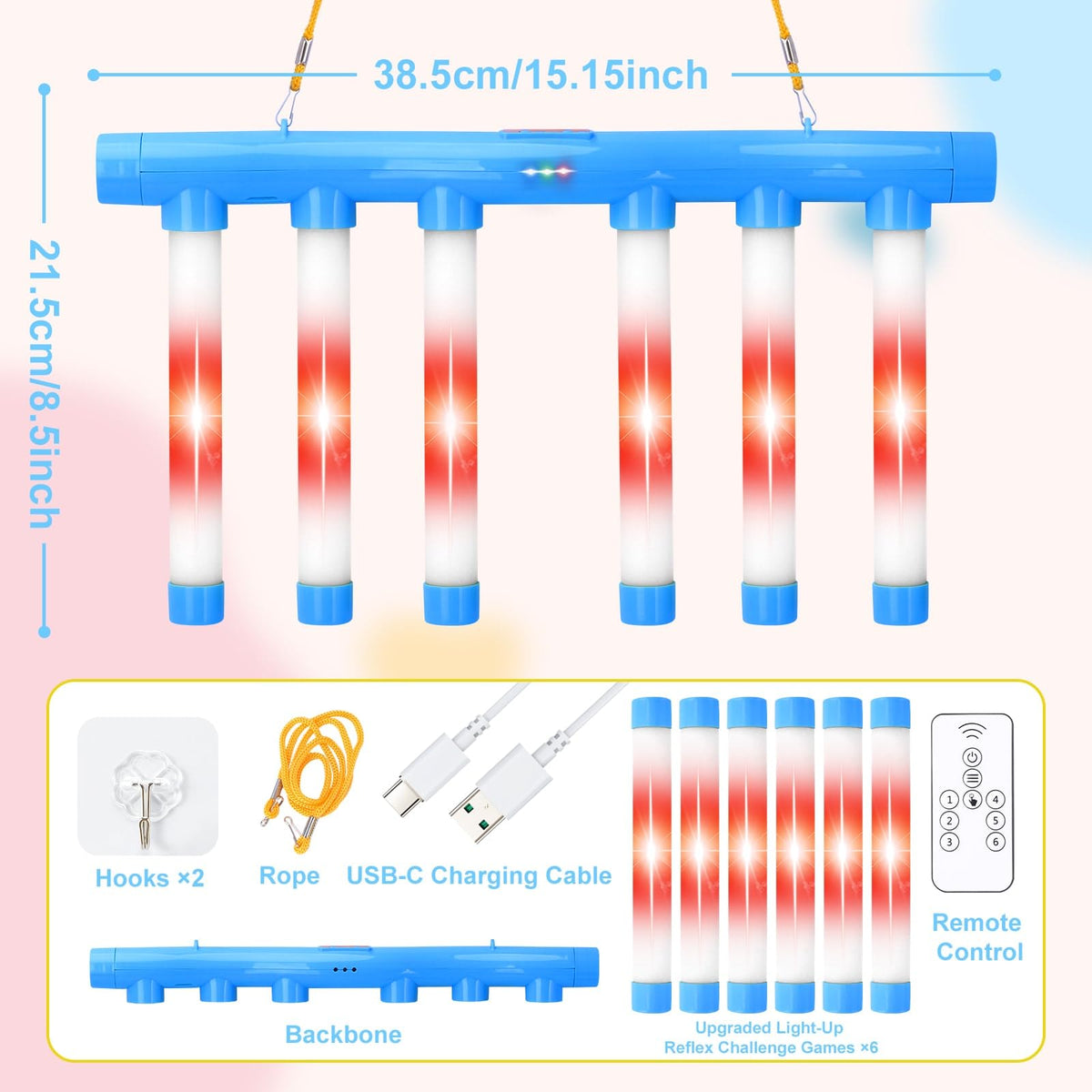 OCES Reflex Stick Game setup for family-friendly play.