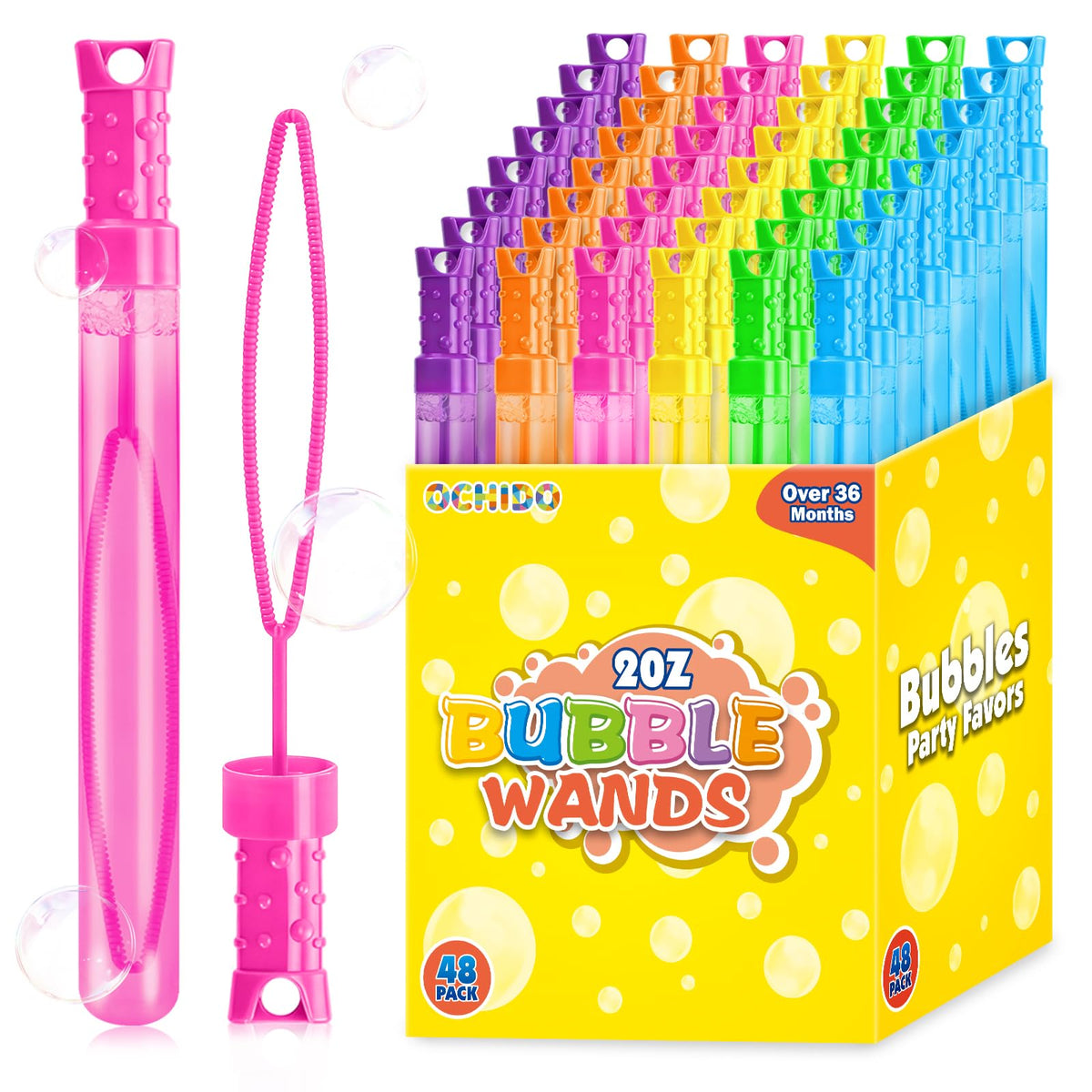 OCHIDO bubble wands bulk pack for parties and outdoor play
