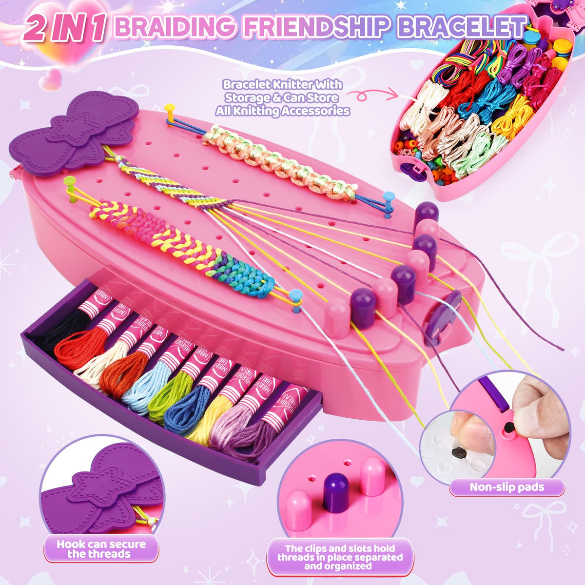 OCHIDO decorative beads, buttons, and stickers spark creativity for personalized bracelets.