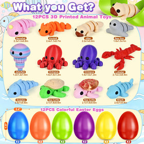 OCHIDO Easter eggs show sea animal figures for classroom or party use.