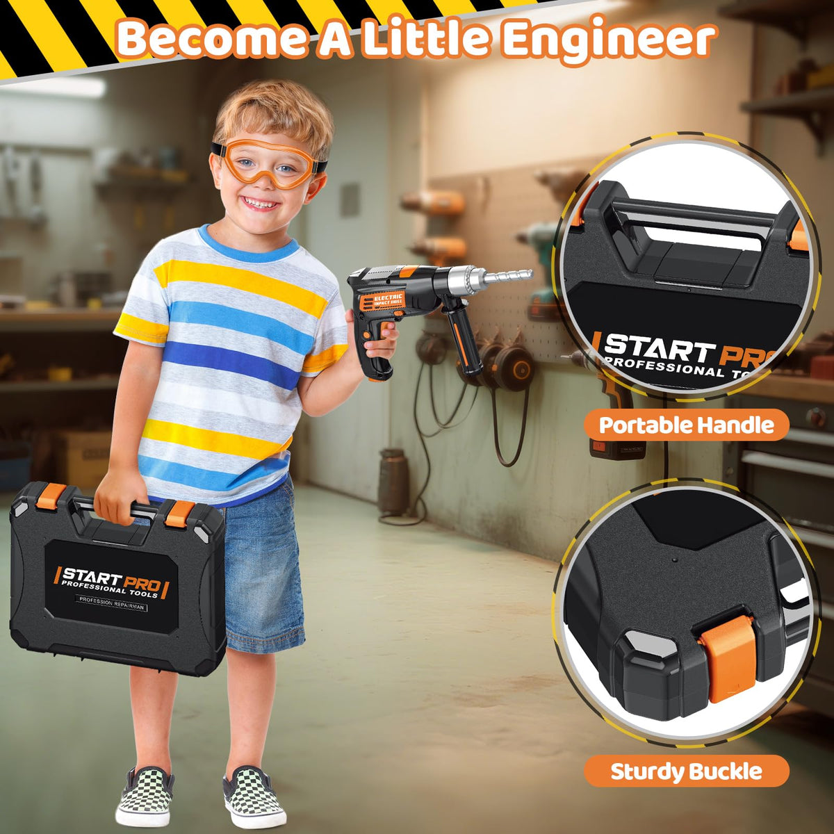 OCHIDO hammer and screwdrivers set for hands-on learning.